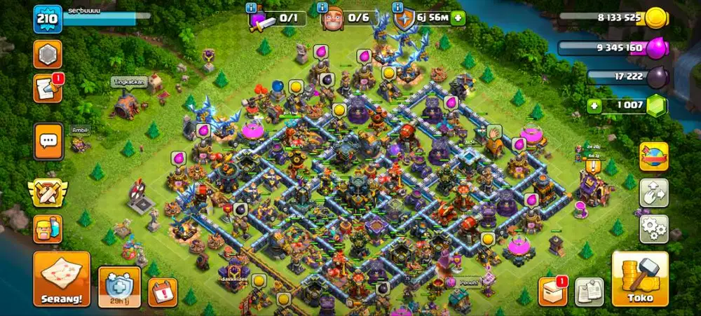 Akun coc TH 17 semi max