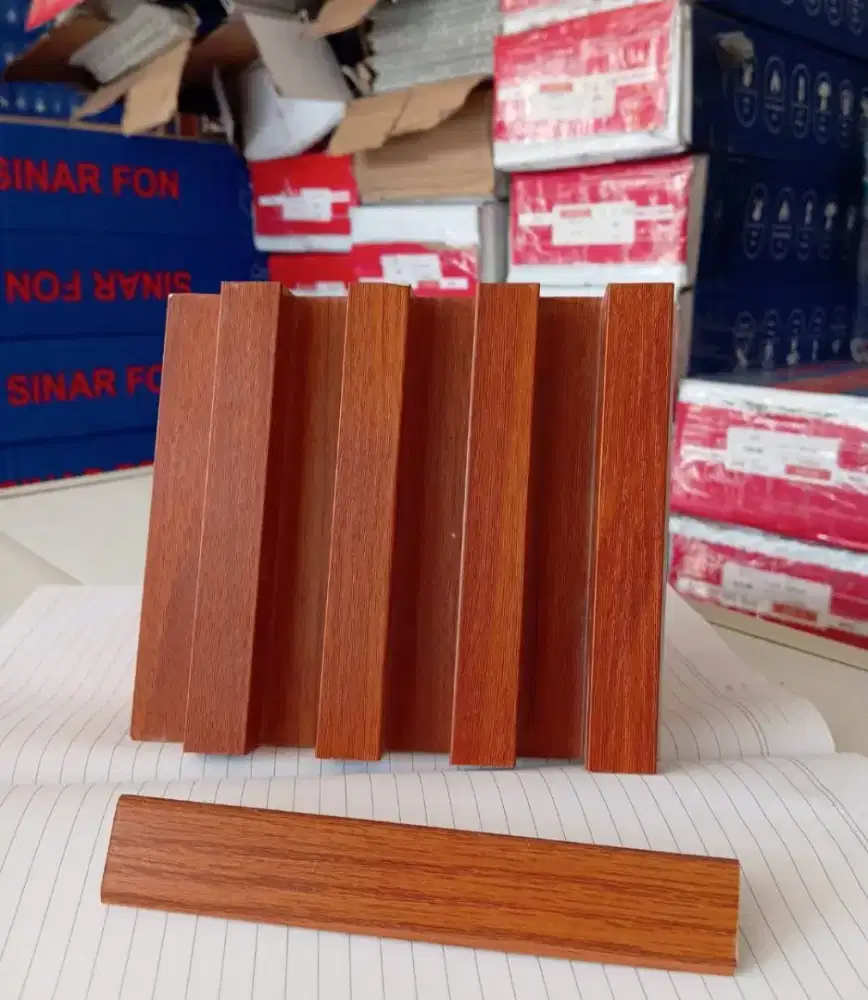 Wpc wall panel dinding