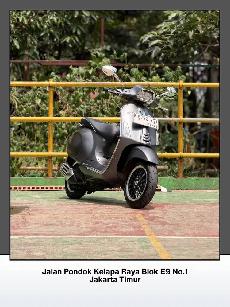 TERMURAH PIAGGIO VESPA SPRINT 150 IGET ABS LED TAHUN 2019 WARNA GREY
