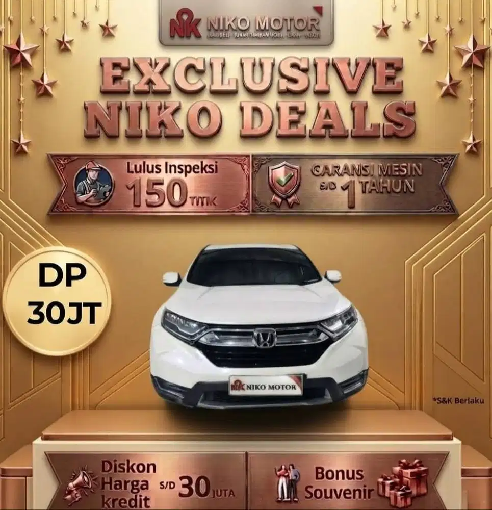 (MULUS) CRV PRESTIGE TURBO 2019 AT : CR-V|2018|2020|2021