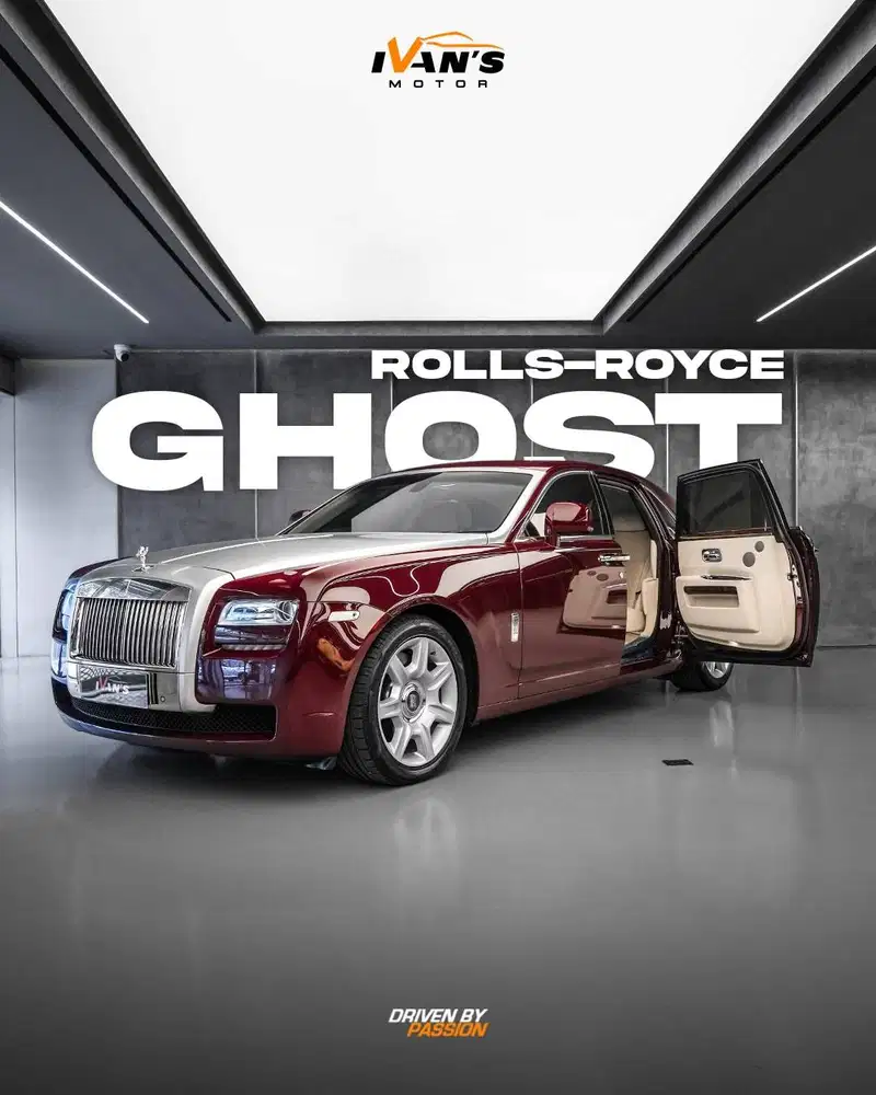 ROLLS ROYCE GHOST 2 Tone  2011 Km 4,xxx  RED SATIN BONNET. ISTIMEWA