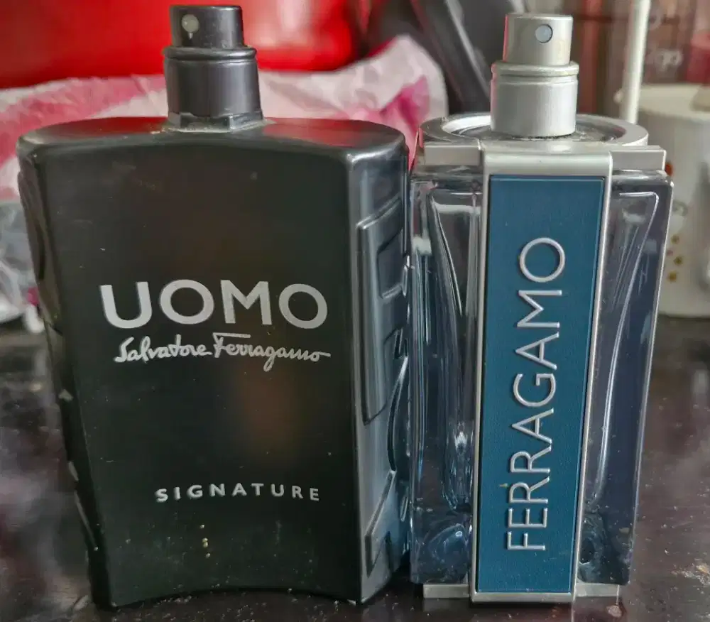 Botol parfum kosong Salvatore Ferragamo EDP 100ml 2 pcs ORI dijamin!