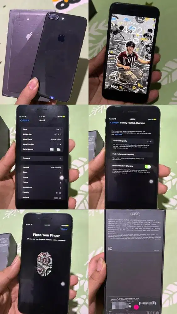 iPhone 8 Plus Space Gray 64GB Inter All Operator