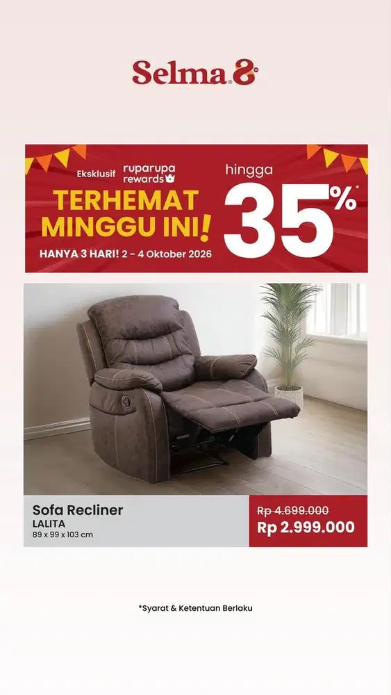 SOFA RECLINER MURAH JAKARTA