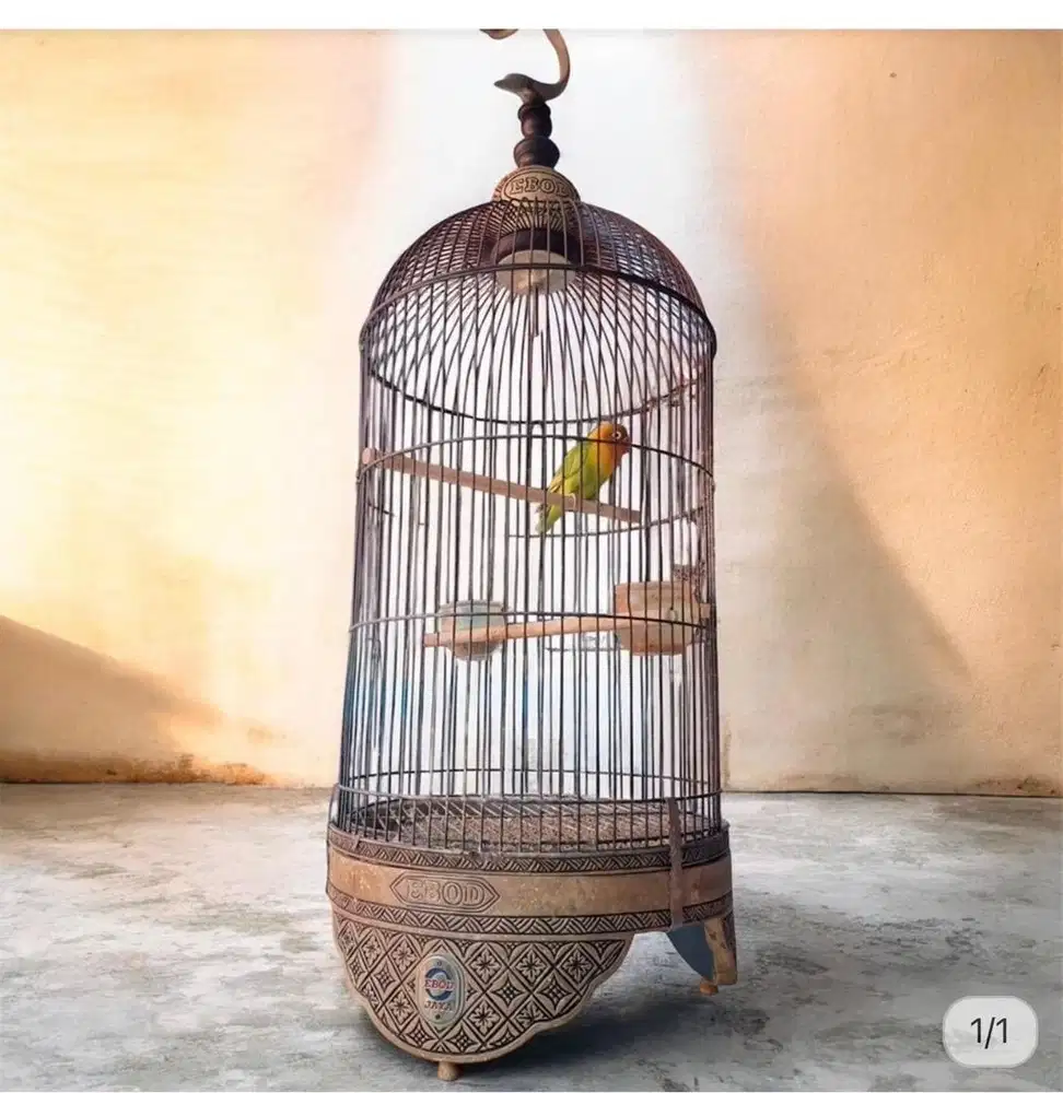 Original Kandang Burung Ebod Jaya bonus burung love bird