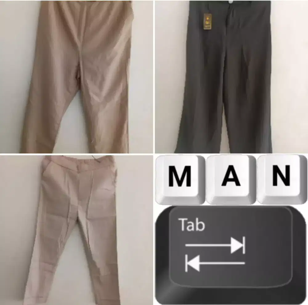Jual borongan 3pc celana wanita
