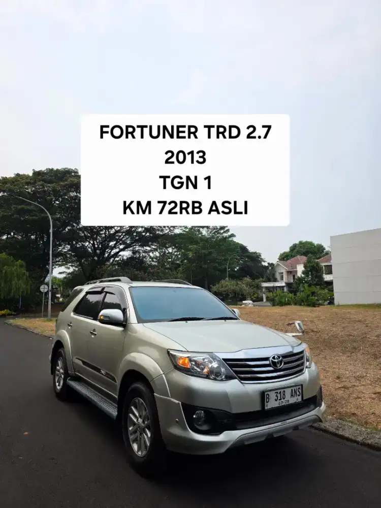Km 72rb Asli Toyota Fortuner TRD 2.7 2013
