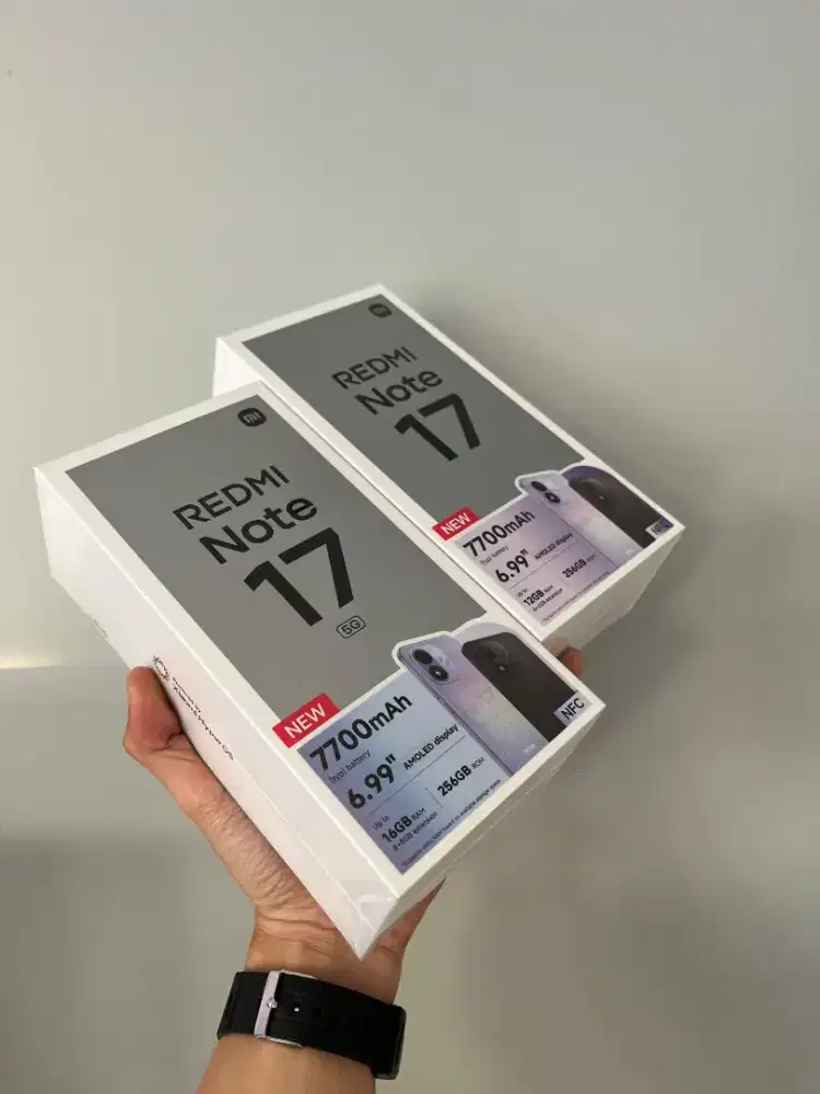 Redmi Note 17 5G 8/256 GB New Segel Garansi Resmi 15 Bulan Norepack
