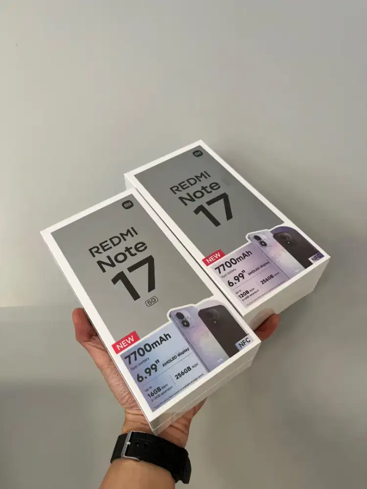 Redmi Note 17 5G 8/256 GB New Segel Garansi Resmi 15 Bulan Termurah