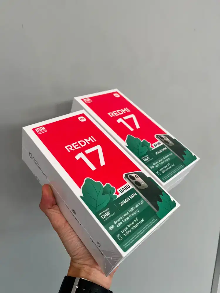 Redmi 17 6/256 GB New Segel Garansi Resmi 15 Bulan Norepack