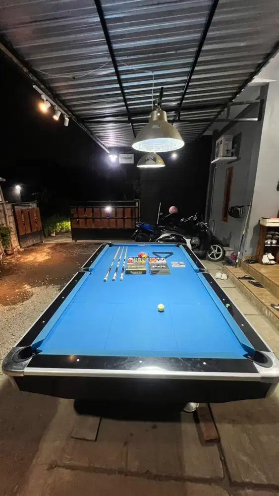Meja Billiard 9 Feet Mulus Nominus Laken CPBA Bola Black DongzuFeima