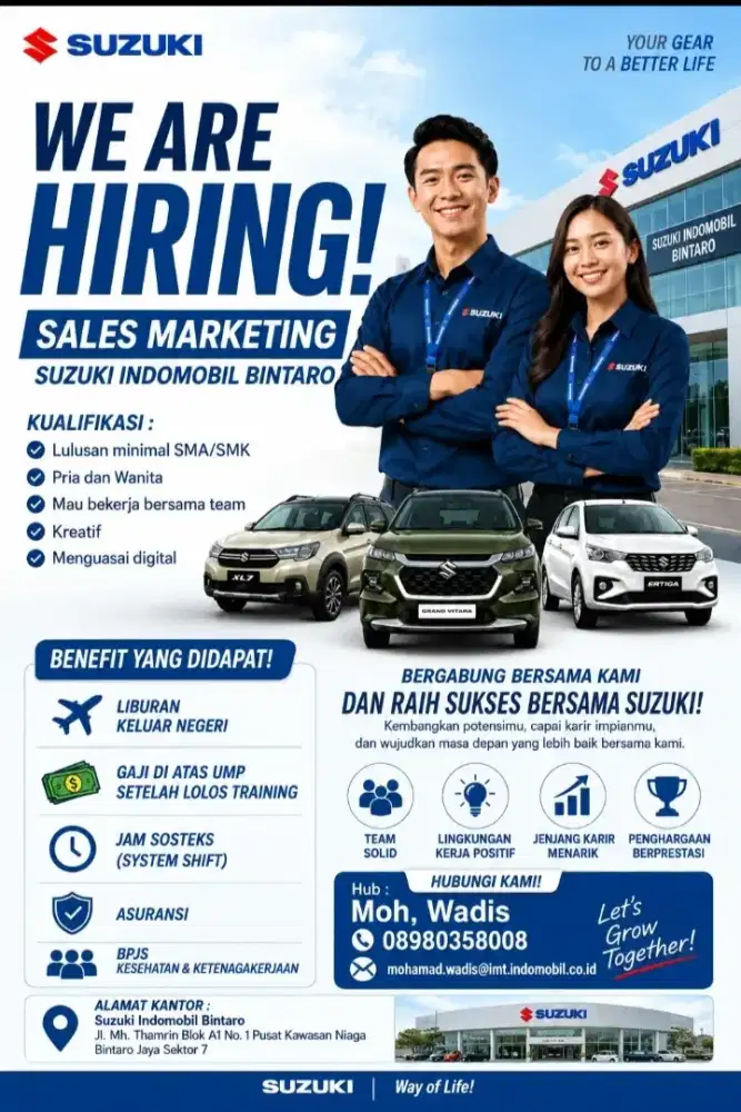 Loker Marketing Mobil Suzuki