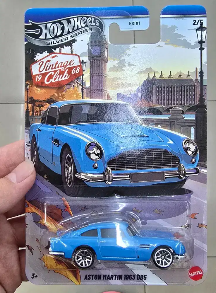 Hotwheels Aston Martin 1963 DB5 Silver Series / Vintage Club '68