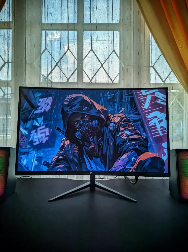 pc monitor murah meriah kl 24in curved display