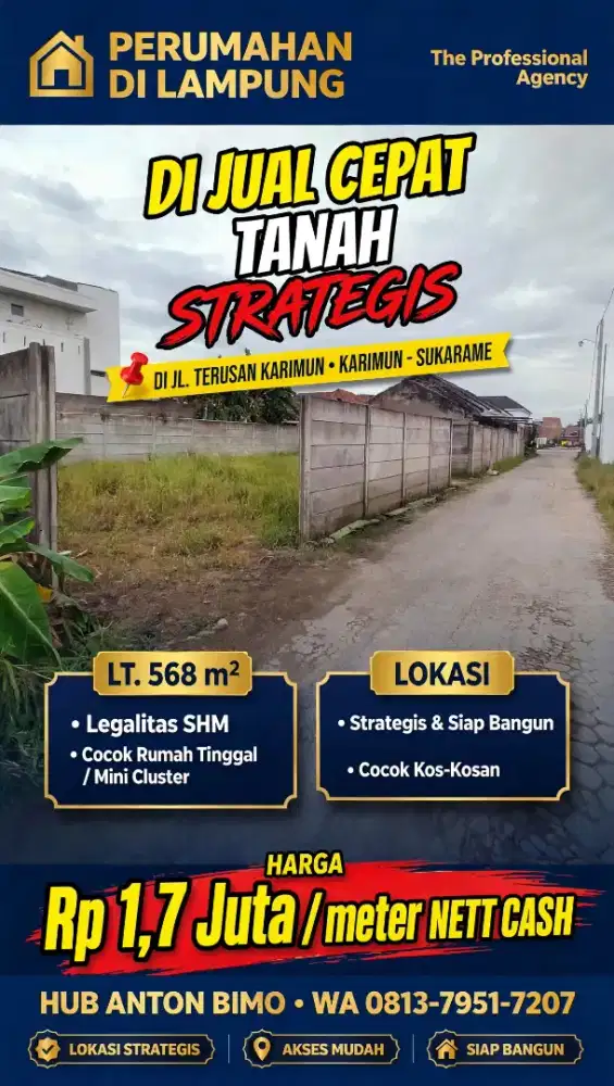 TANAH MURAH DI SUKARAME