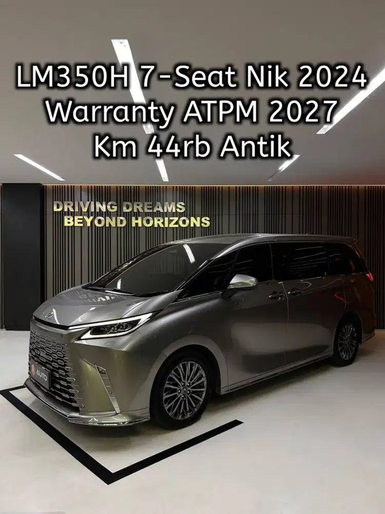 Lexus LM350 Hybrid LM350H 2024 Sonic Titanium 7-Seater Km44rb B16DHE