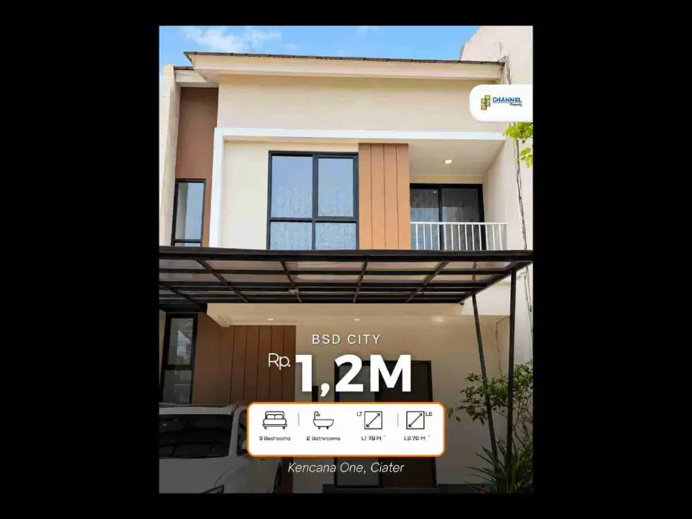 Jual Rumah Bagus 2 Lantai Siap Huni di Grand Kencana One Ciater Tangsel, Fl