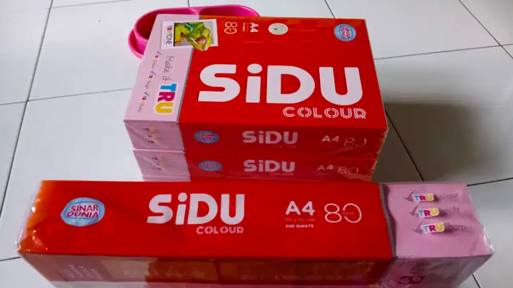 Kertas hps warna pink dan putih