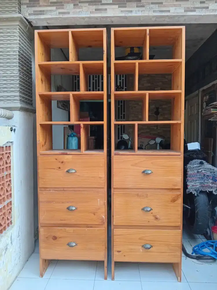Lemari rak t.210cm perbiji 800rb
