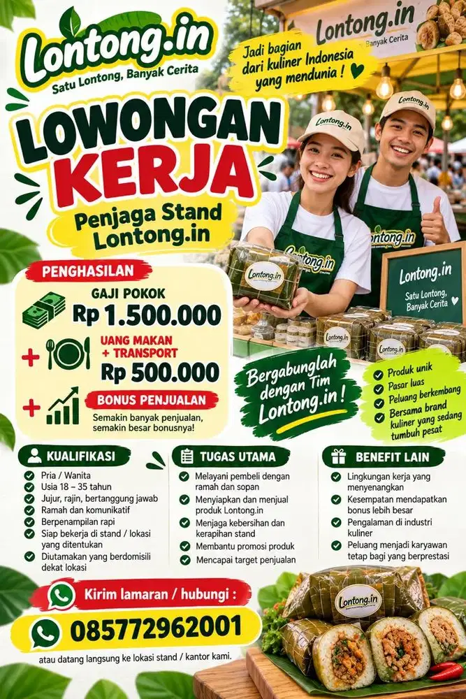 Lowongan untuk Bisnis FnB