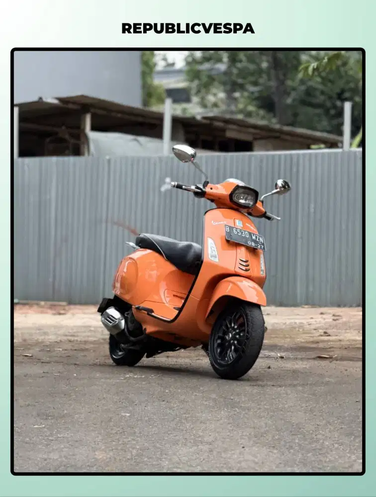 TERMURAH PIAGGIO VESPA SPRINT 150 3V TAHUN 2016 WARNA ORANGE TAORMINA