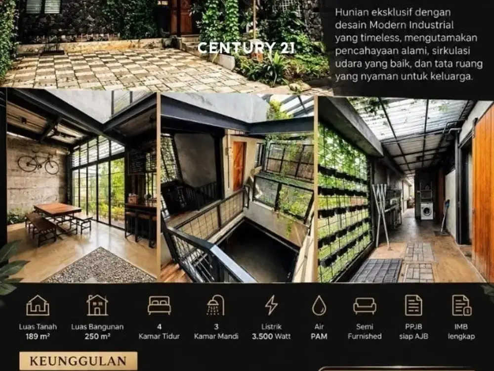 DIJUAL RUMAH MODERN INDUSTRIALBINTARO JAYA