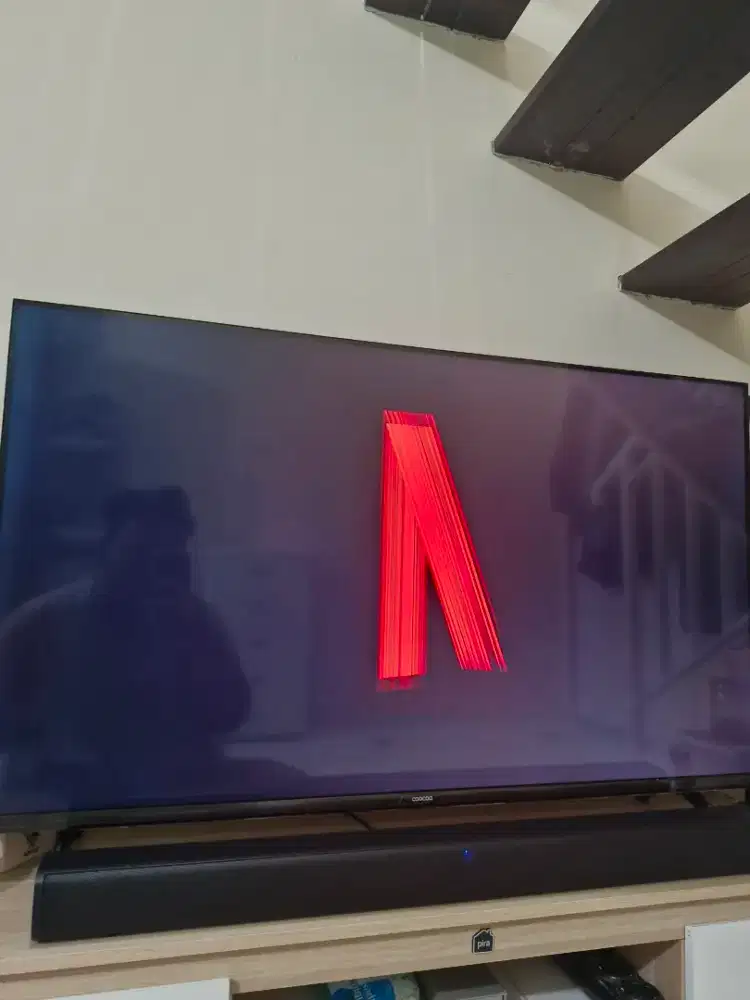 JUAL GOOGLE TV QLED 2K 43 INCH COOCAA SUPER MULUS BARU 2 BULAN