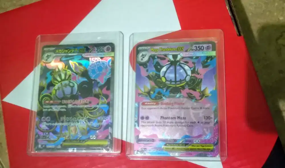 Jual sepaket kartu pokemon Mega Chandelure Japanese dan Inggris