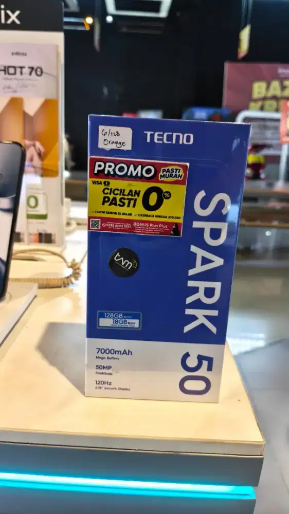 Techno Spark 50 4/128Gb Ready Stok