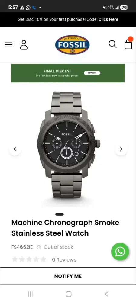 Jam tangan Fossil Original Murah