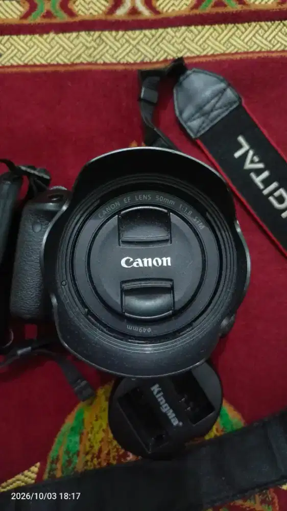 Canon Kiss X5 600D Lensa 50mm f1.8 STM