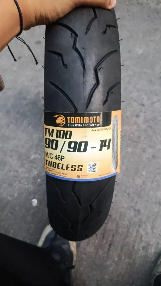 Tomimoto Tubeless TM 100 90-90 Ring 14 New ga kepake