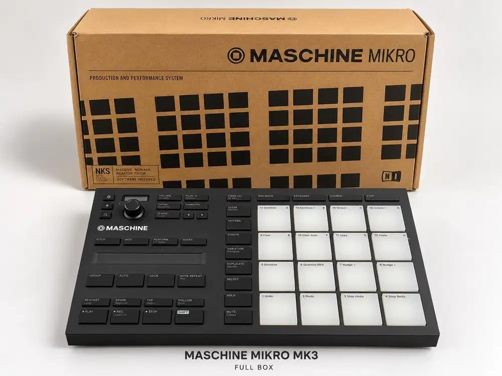 Maschine Mikro MK3 Native Instruments Full Box - Jarang Dipakai