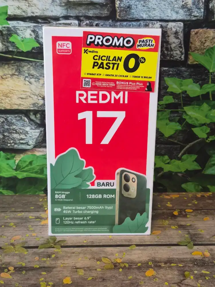 Terbaru hp redmi 17 anti lemot, 4+4/128