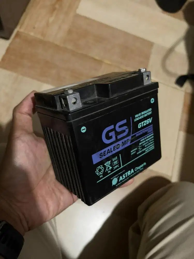 Aki Motor GS Astra GTZ6V Bekas PCX (Soak, Fisik Mulus)