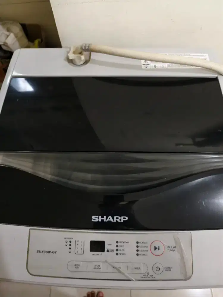 MESIN CUCI SHARP ES-F950P-GY – BEKAS, KONDISI SANGAT BAGUSSS