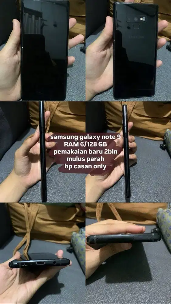 samsung note 9 ram 6/128 second pemakaian baru cewe
