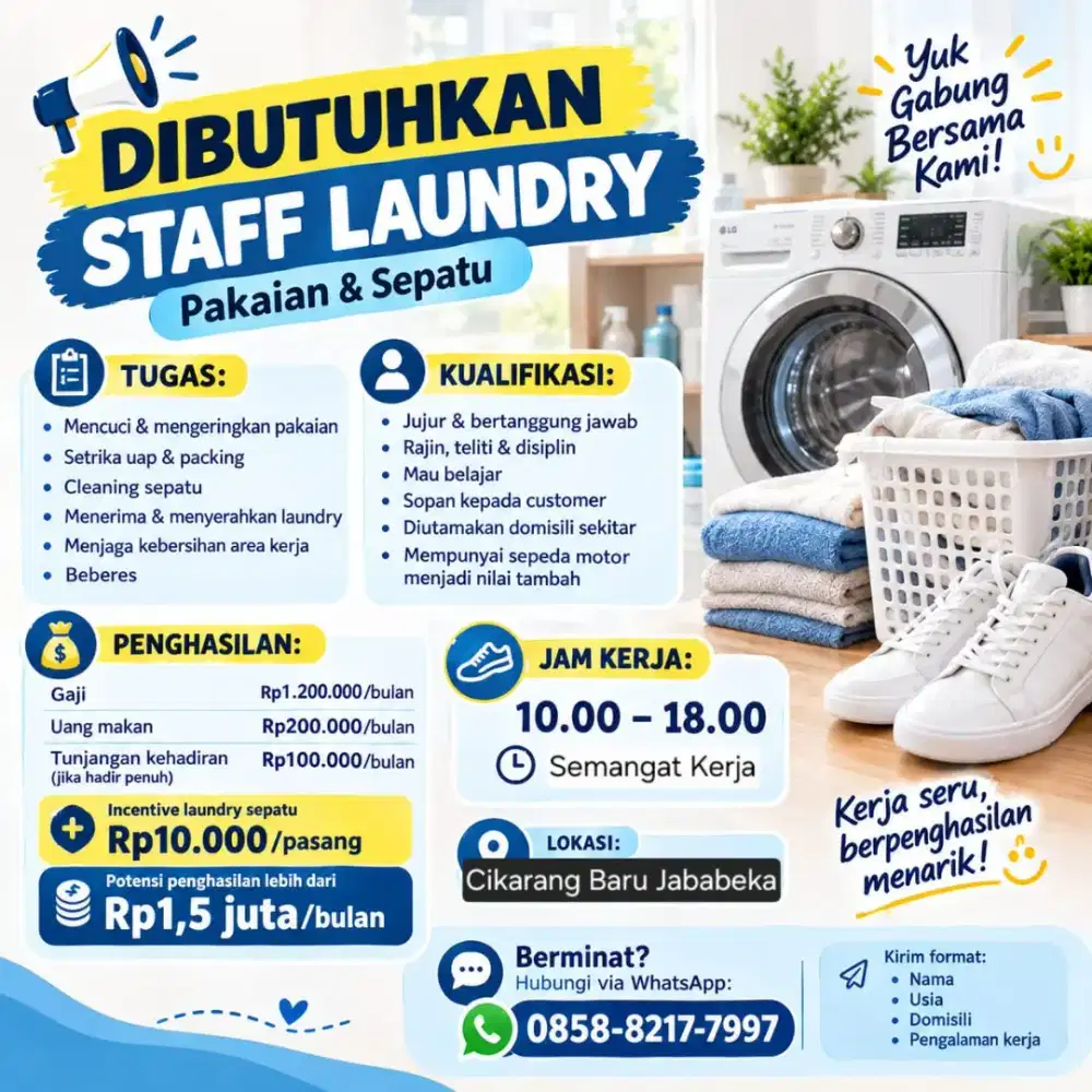 Karyawati Laundry Jababeka Cikarang Baru