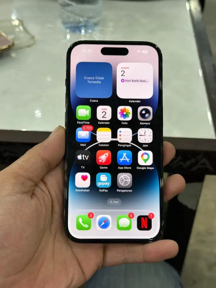 Iphone 14 pro 256gb spaceblack jaringan all operator