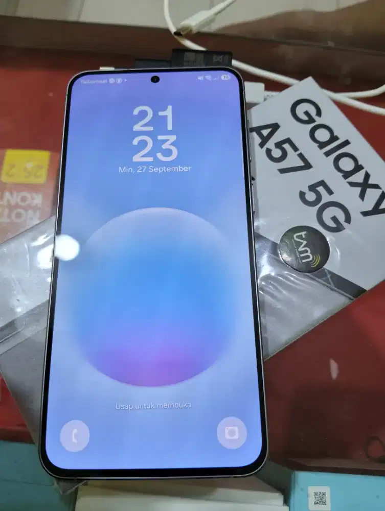 SAMSUNG A57 5G,GRAPHITE RESMI SEIN LENGKAP.ON GARANSI