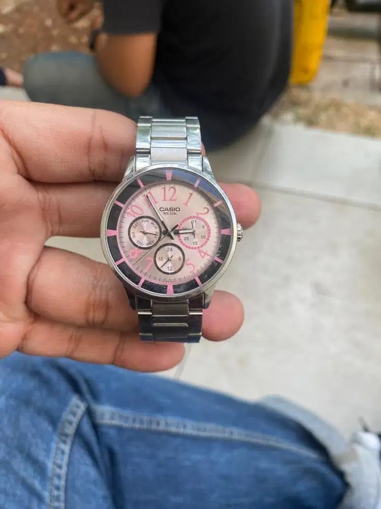 Casio ltp2084 original dial pink