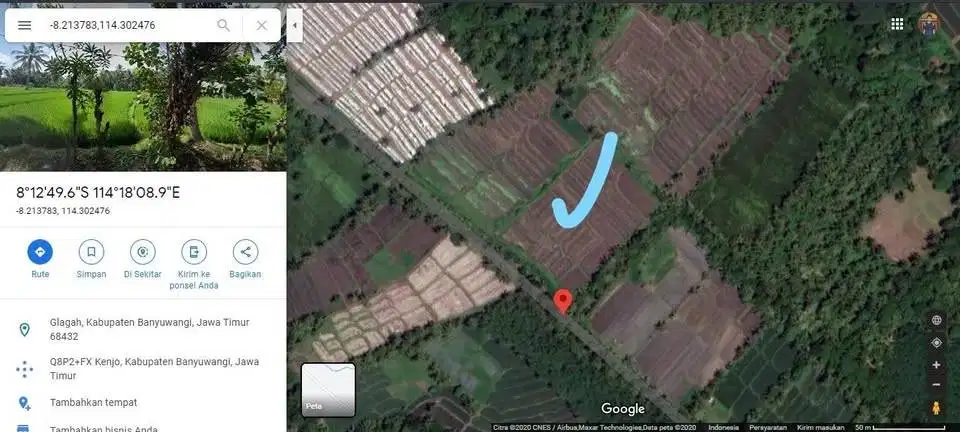 Tanah Dijual Pinggir Jalan Aspal
