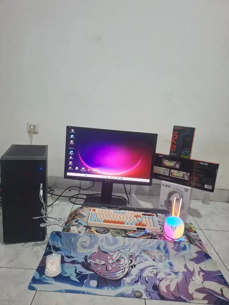 Pc Gaming Pc Fullset Live Streaming Pc Editing Core i3 gen 9 RX 580