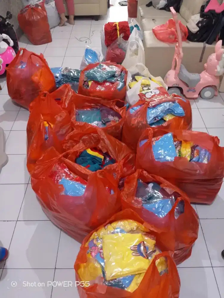 Jual borongan kaos anak setelan
