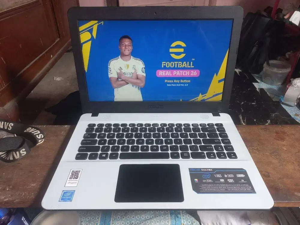 ASUS X441M intel RAM 4 GB SSD+HDD FULLGAMES