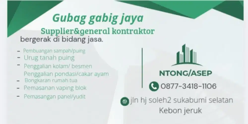 Jasa tukang gali