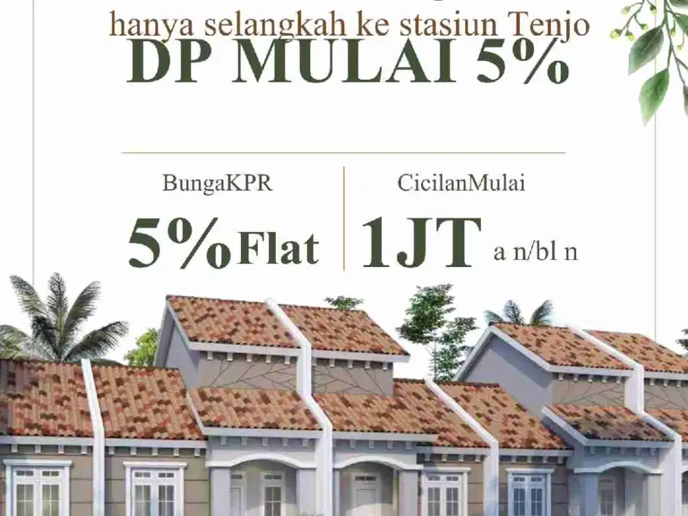 KPR Subsidi angsuran flat 1jtaan sampai lunas