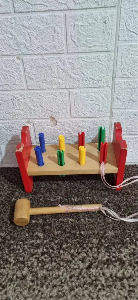 IKEA MULA Toy Hammering Block (seri klasik  bekas masih bagus normal m