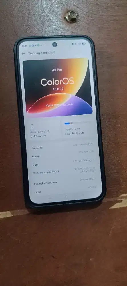 Jual hp Oppo A6 pro no minus lengkap kardus