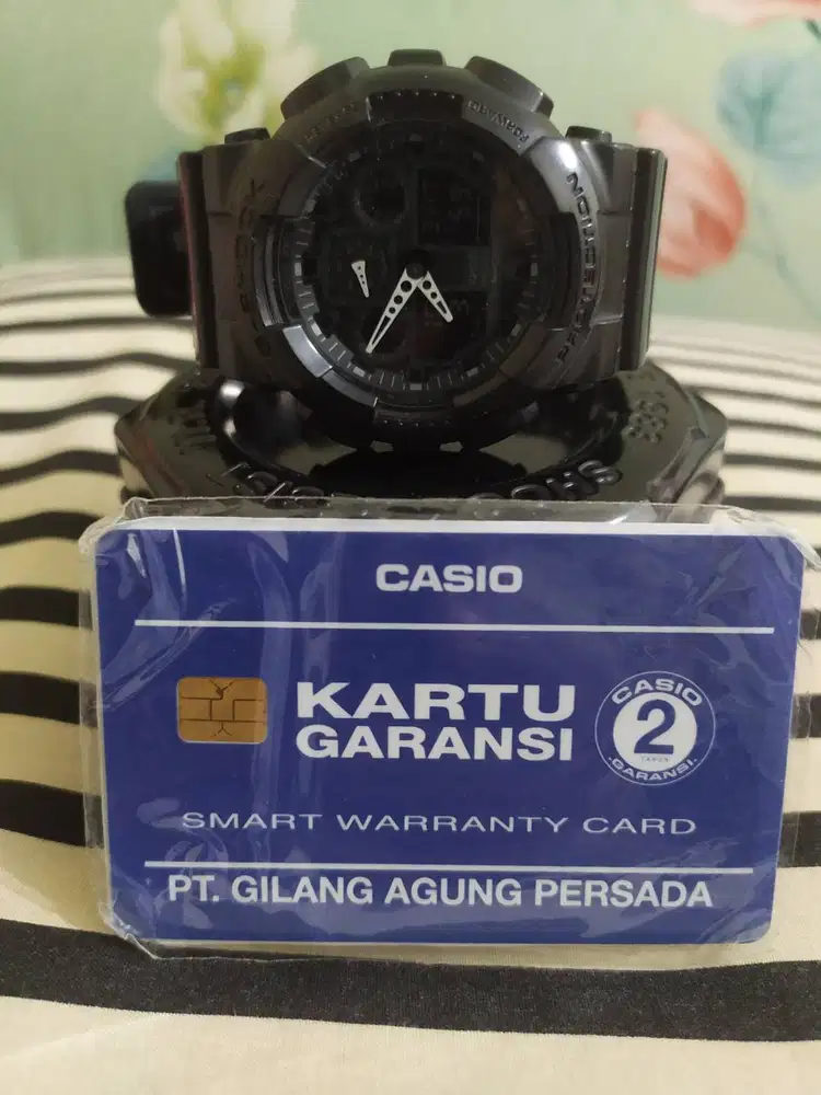 Jam Tangan Casio G-shock GA100-1A1 Black Matte Men's Watch